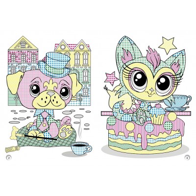 Веселые цвета. Игривые животные Веселые цвета. Игривые животные