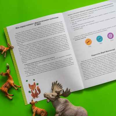 Монтессорі: світ досягнень. Моя перша книга з фантастичними наліпками. У лісі Монтессорі: світ досягнень. Моя перша книга з фантастичними наліпками. У лісі