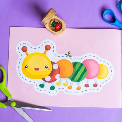 Вырезалки для самых маленьких. Разноцветные насекомые Вырезалки для самых маленьких. Разноцветные насекомые