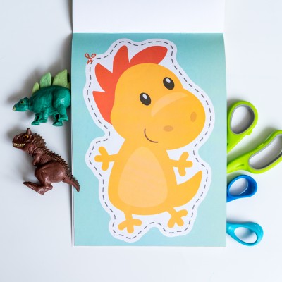 Вырезалки для самых маленьких. Забавные динозаврики Вырезалки для самых маленьких. Забавные динозаврики