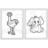 Раскраска для самых маленьких. Веселые животные Раскраска для самых маленьких. Веселые животные