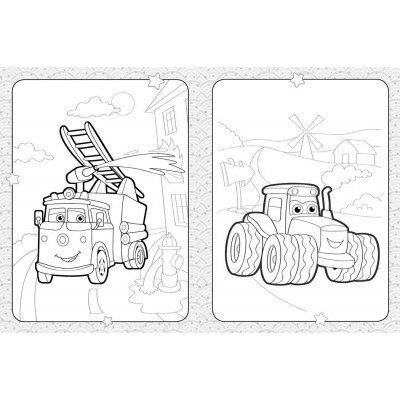 Розмальовка для найменших. Кумедні машинки Розмальовка для найменших. Кумедні машинки