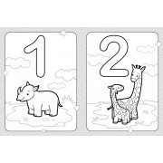 Розмальовка для найменших. Розфарбуй цифри