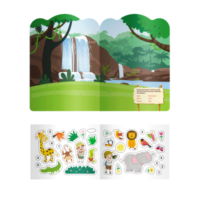 Багаторазові наліпки. Джунглі Багаторазові наліпки. Джунглі
