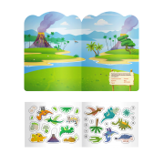 Багаторазові наліпки. Динозаври