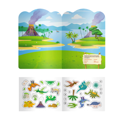 Багаторазові наліпки. Динозаври Багаторазові наліпки. Динозаври