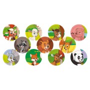 Книжка у кишеню з наліпками. Де чий малюк?