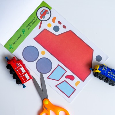 Виріж та наклей. Транспорт Виріж та наклей. Транспорт