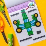 Виріж та наклей. Збери свій автопарк