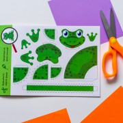 Виріж та наклей. Збери свій зоопарк