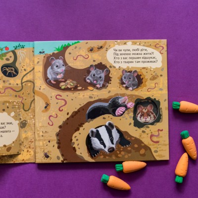 Книжка с окошками. Кто спрятался под землей Книжка с окошками. Кто спрятался под землей