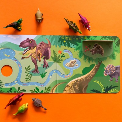 Книжка з віконцями. Динозаври Книжка з віконцями. Динозаври