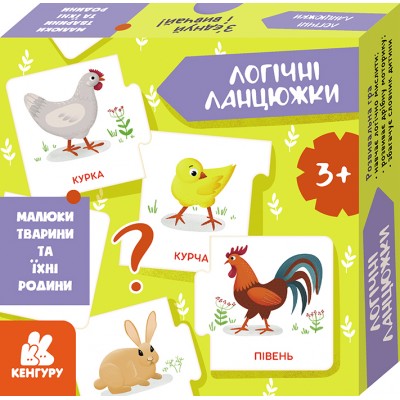 Логічні ланцюжки. Малюки тварини та їхні родини Логічні ланцюжки. Малюки тварини та їхні родини