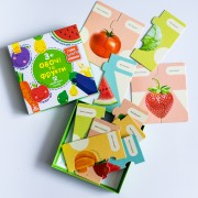 Зʼєднай половинки. Овочі та фрукти